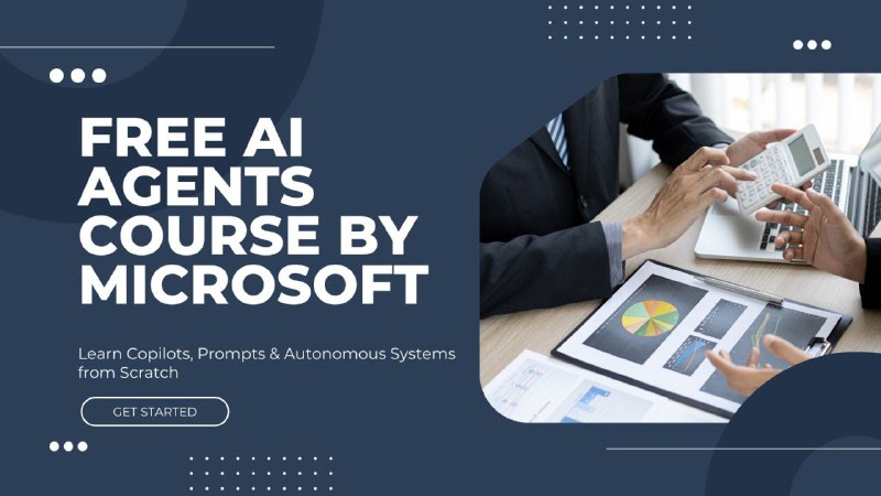 𝗠𝗶𝗰𝗿𝗼𝘀𝗼𝗳𝘁’𝘀 𝗙𝗥𝗘𝗘 𝗔𝗜 𝗔𝗴𝗲𝗻𝘁𝘀 𝗖𝗼𝘂𝗿𝘀𝗲 – 𝗟𝗲𝗮𝗿𝗻 𝗛𝗼𝘄 𝘁𝗵𝗲 𝗙𝘂𝘁𝘂𝗿𝗲 𝗼𝗳 𝗔𝗜 𝗪𝗼𝗿𝗸𝘀 Microsoft j…