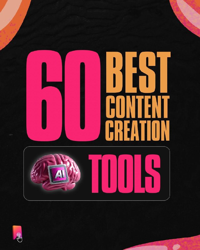 6⃣0⃣ BEST CONTENT CREATION AI TOOLS……